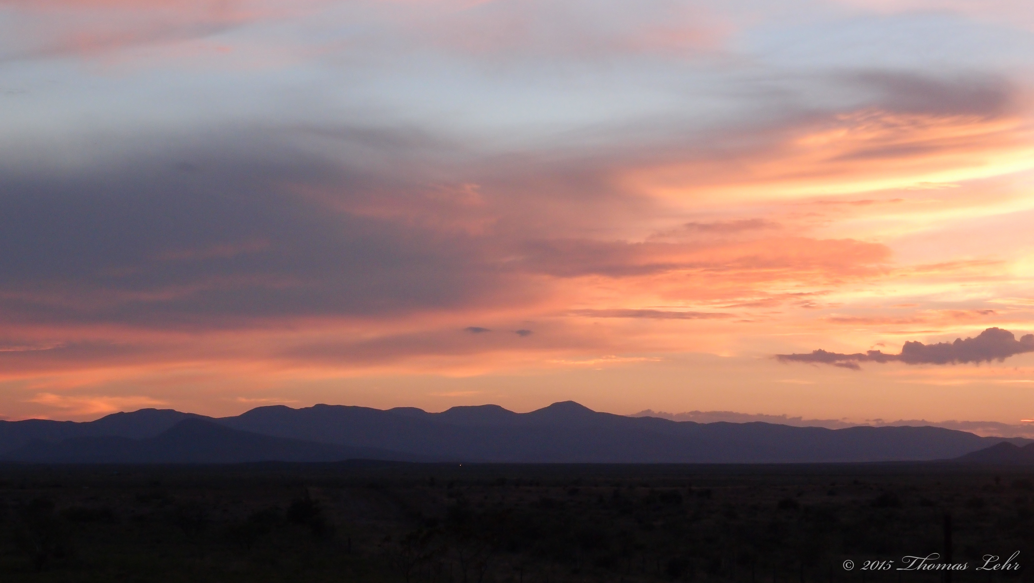 in the desert, nothing but nebulae