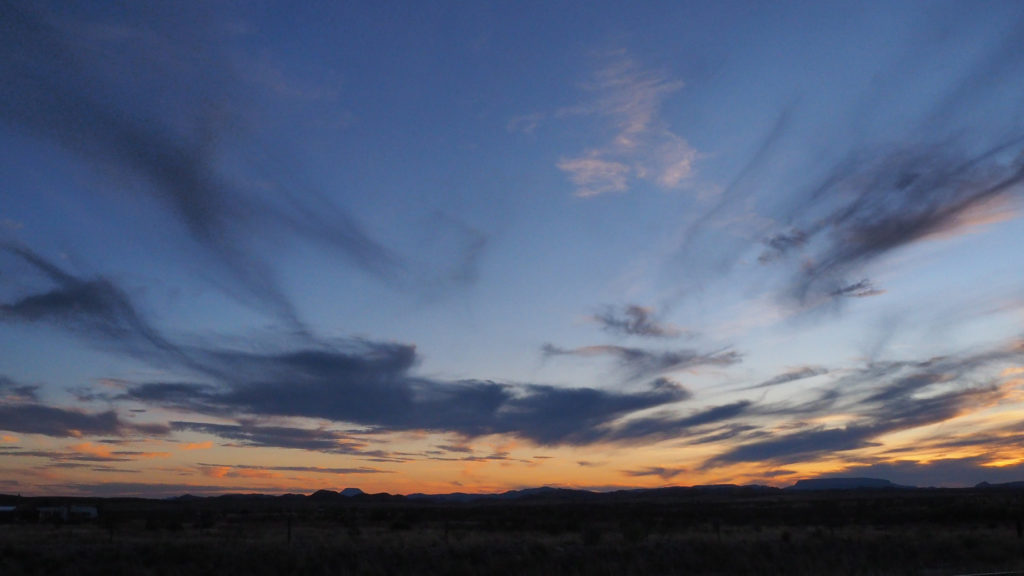 almost every gaze upward became