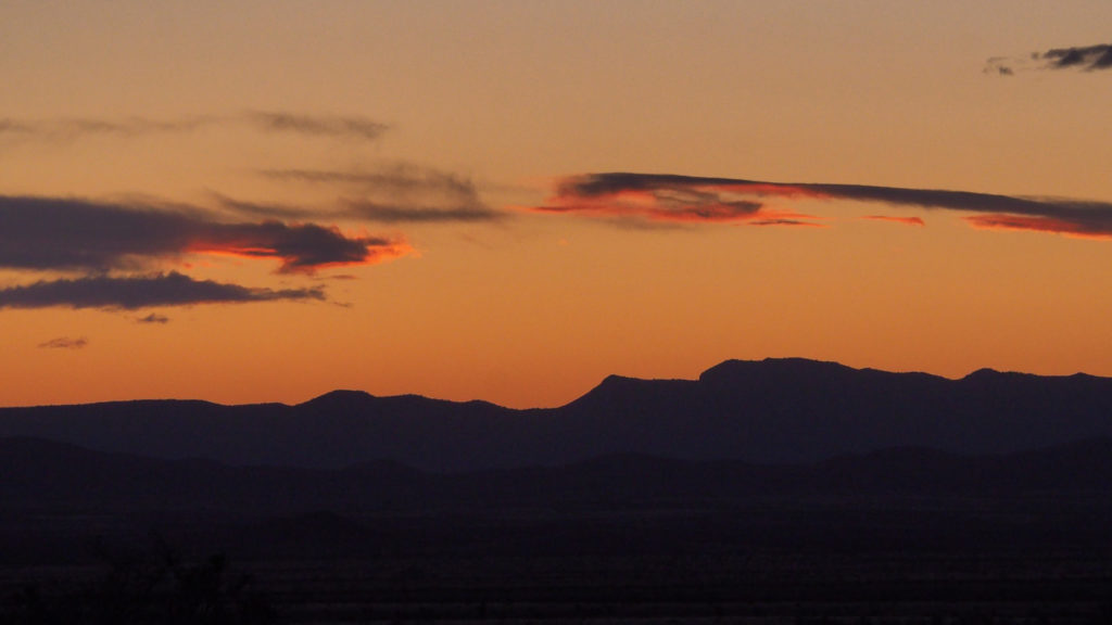 we glow and in the evening we glow again.