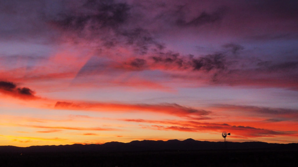 The sky ever sleeps on