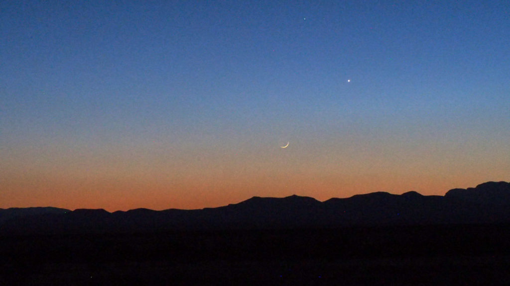 and the moon had slipped away