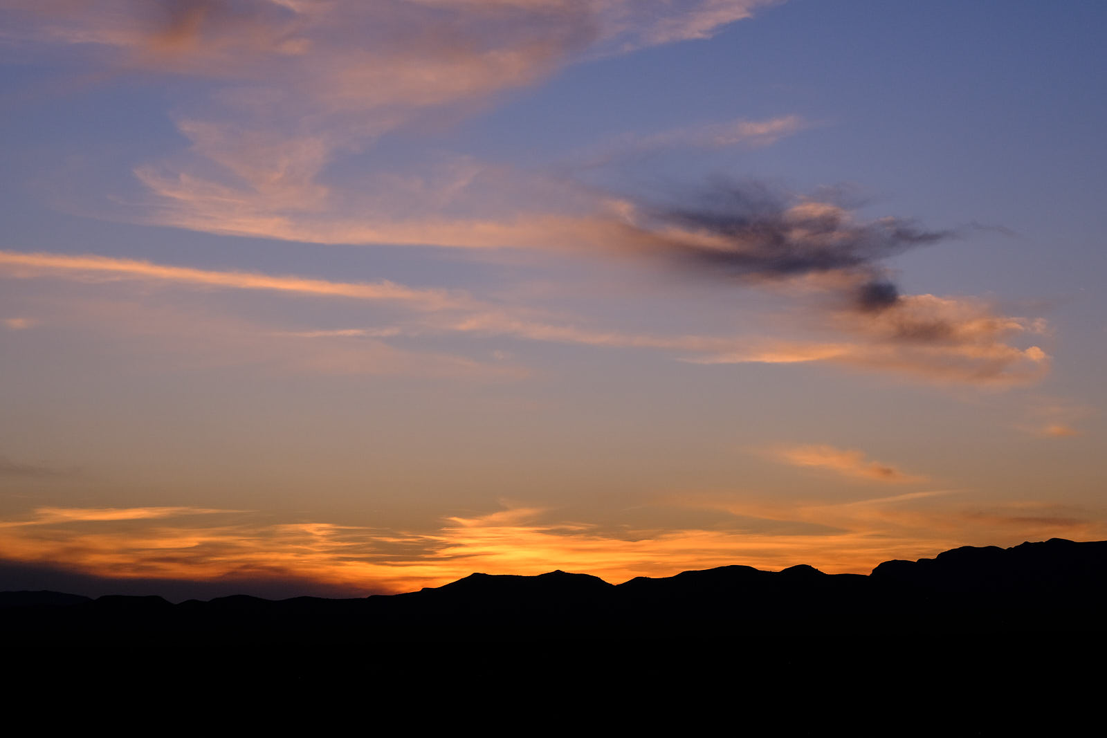 some blue air fell over me