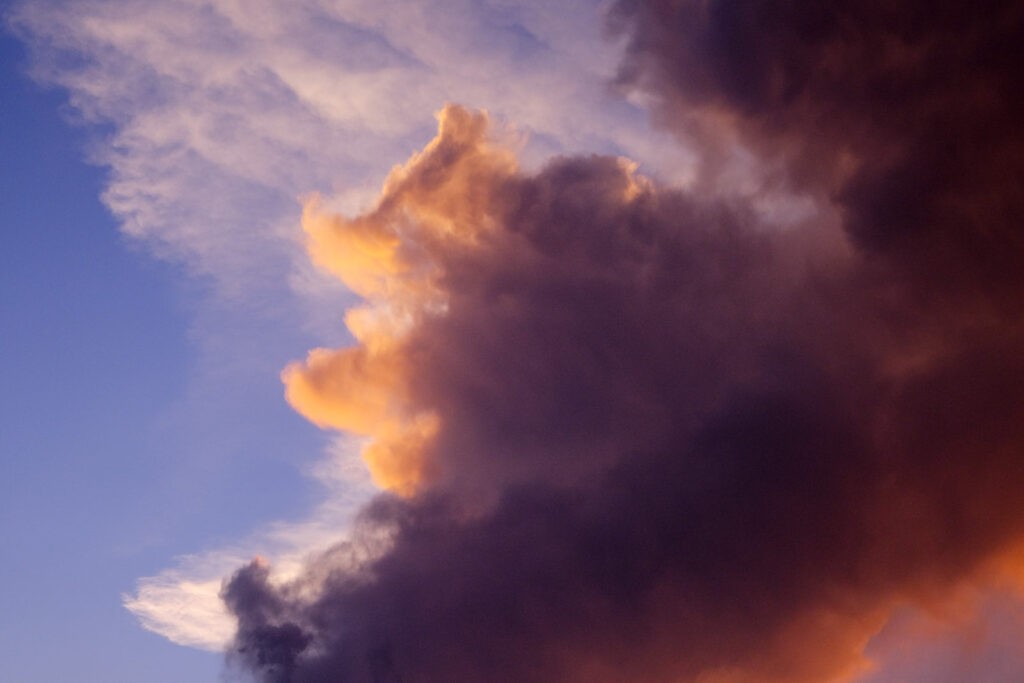 gravity plunges through him.