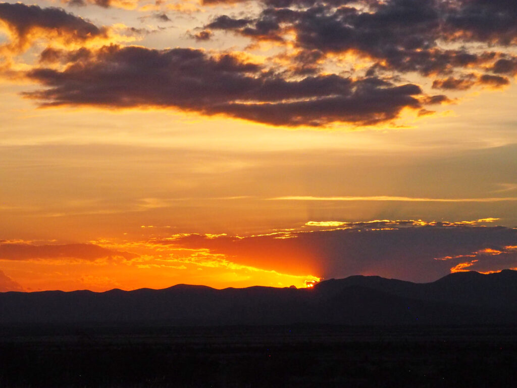 the glass, distant and adored,